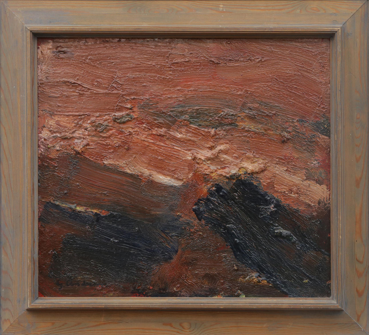 GUNNAR ANDERSON. OIL, on panel, signed.