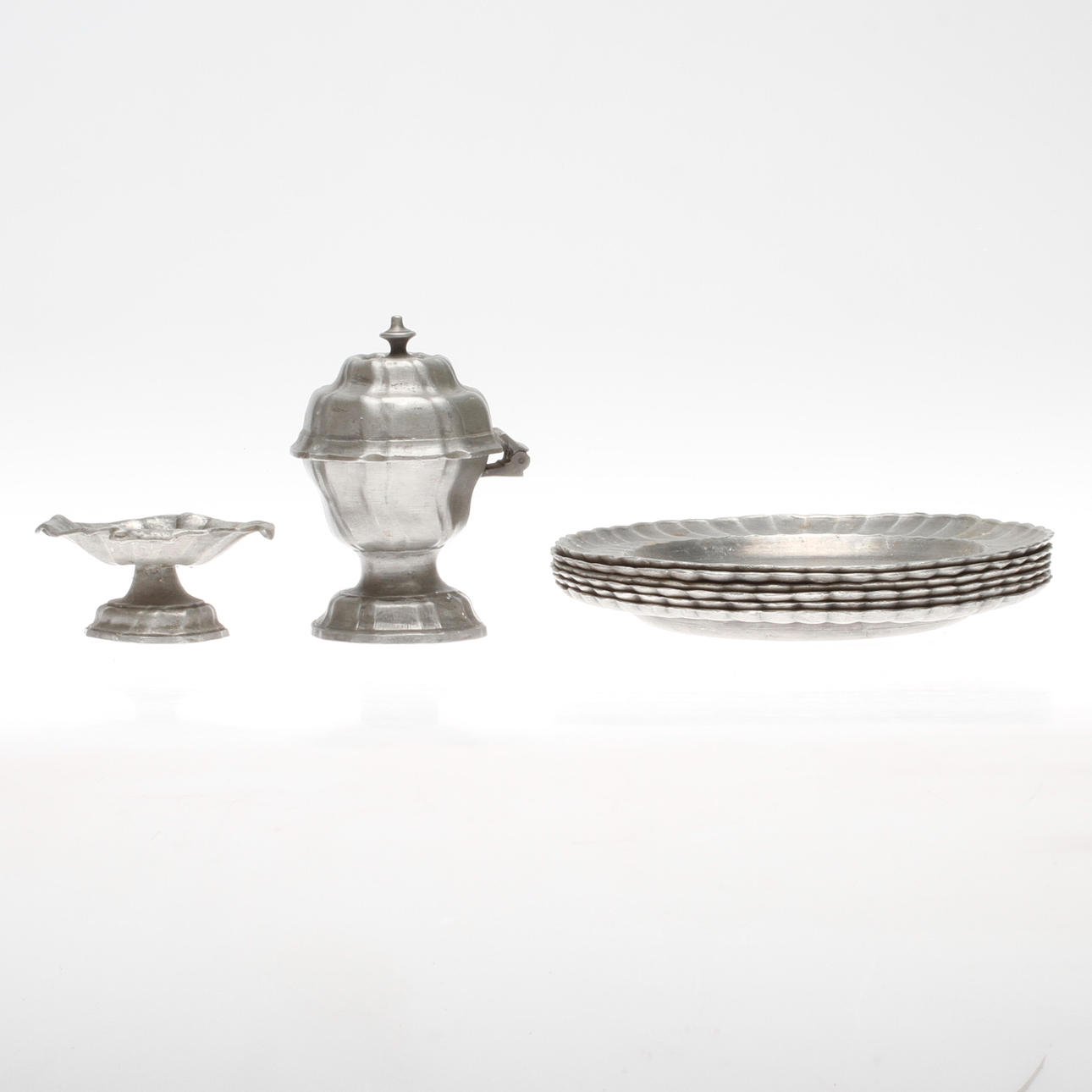 TENNFÖREMÅL, 8 delar, Tyskland, 1800-1900-tal.