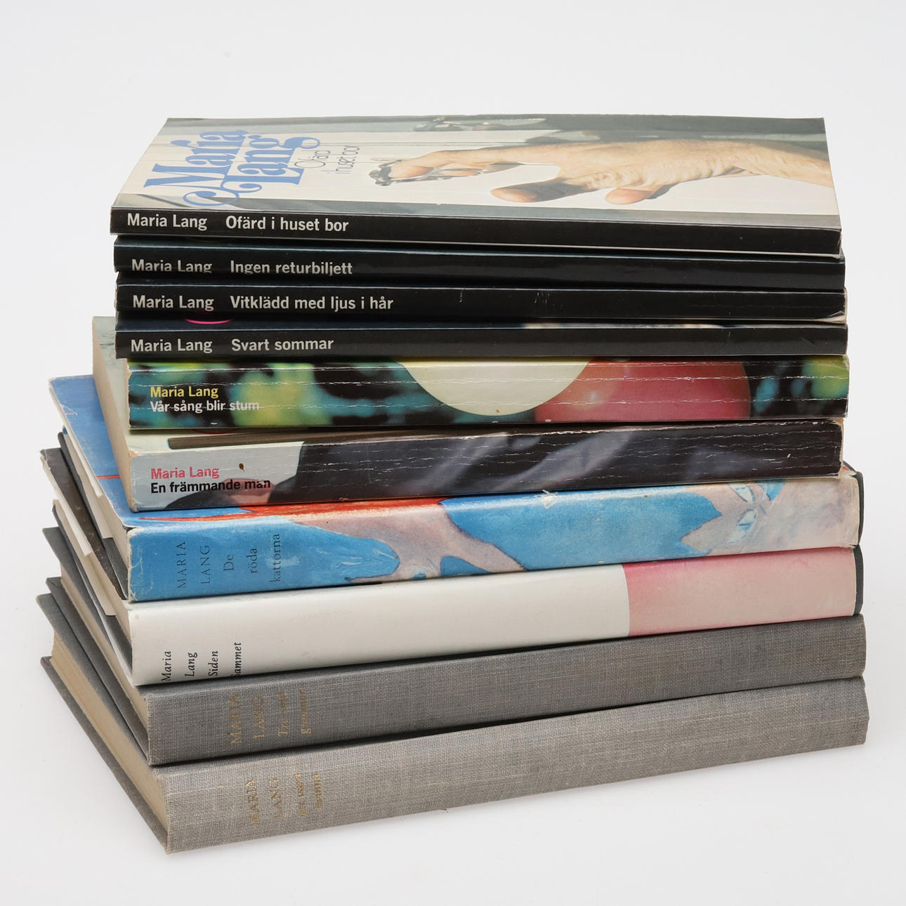 MARIA LANG, BØGER, 10 STK.