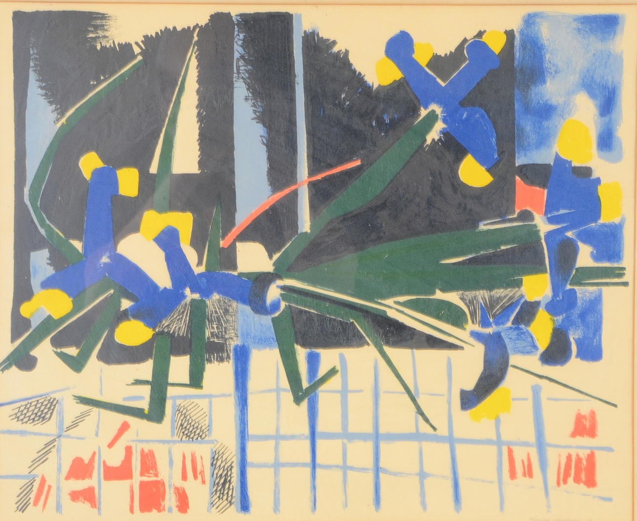 BIRGITTA LILJEBLADH. Färglitografi.