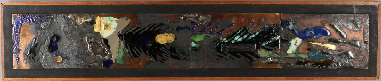 VÄGGDEKORATION, osignerad, 1960/70-tal.