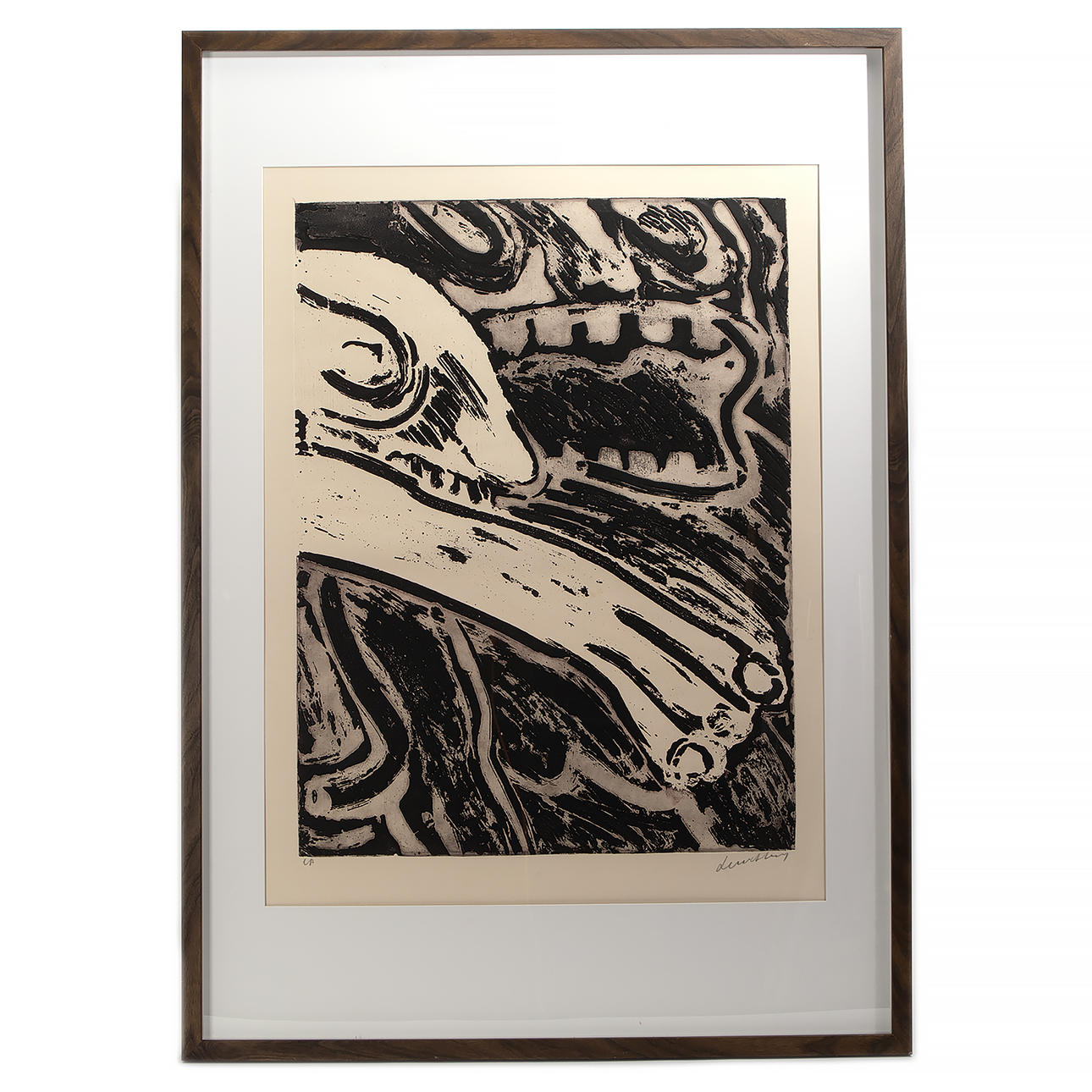 BENGT LINDSTRÖM. Etching, signed.