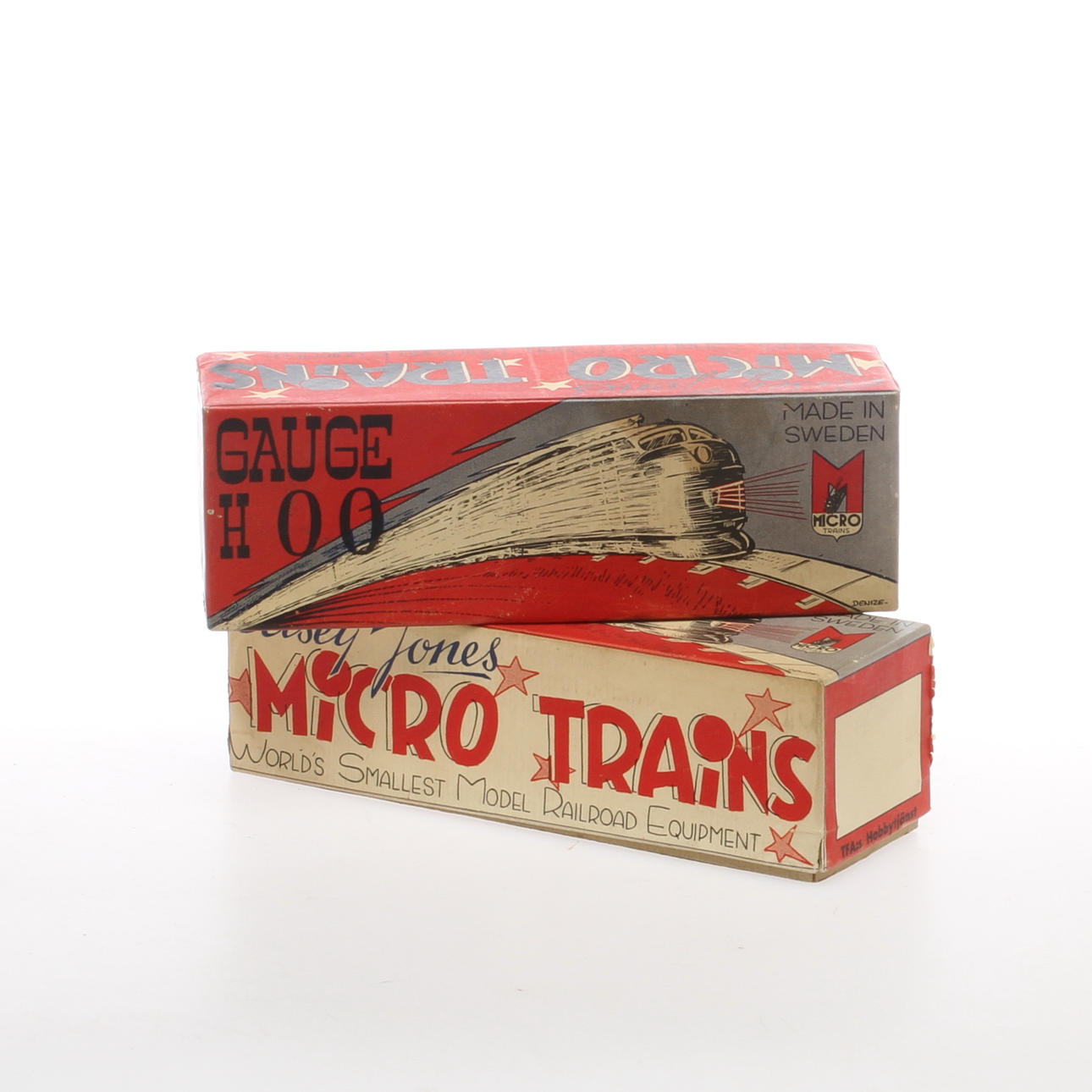 MICRO TRAINS lok och vagnar, Made in Sweden. Originalkartonger.