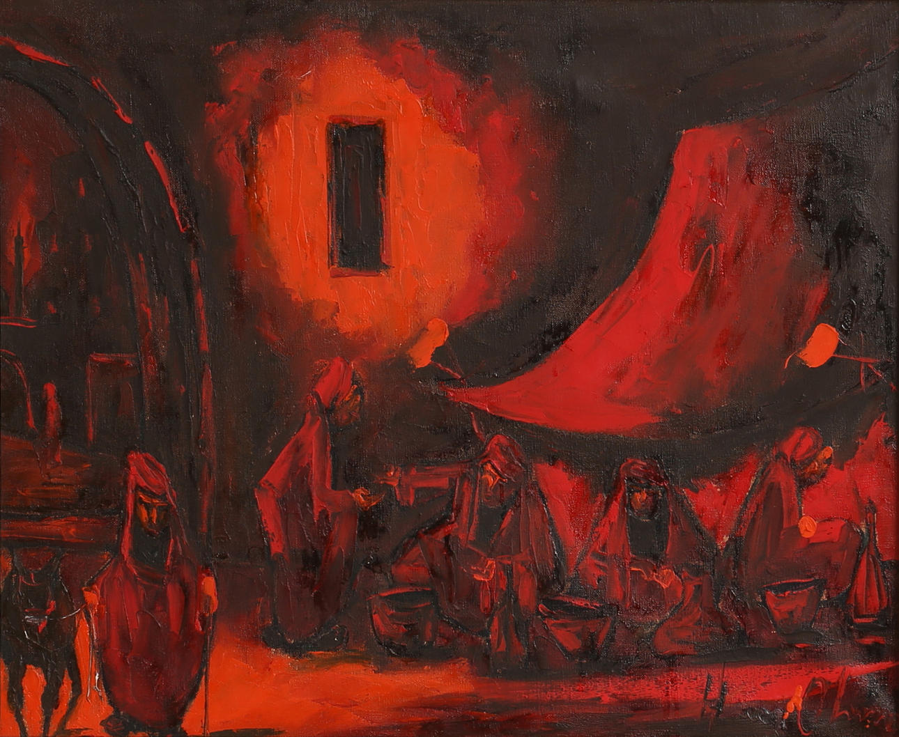 HARRY OLSSON. Öl auf Leinwand, signiert.