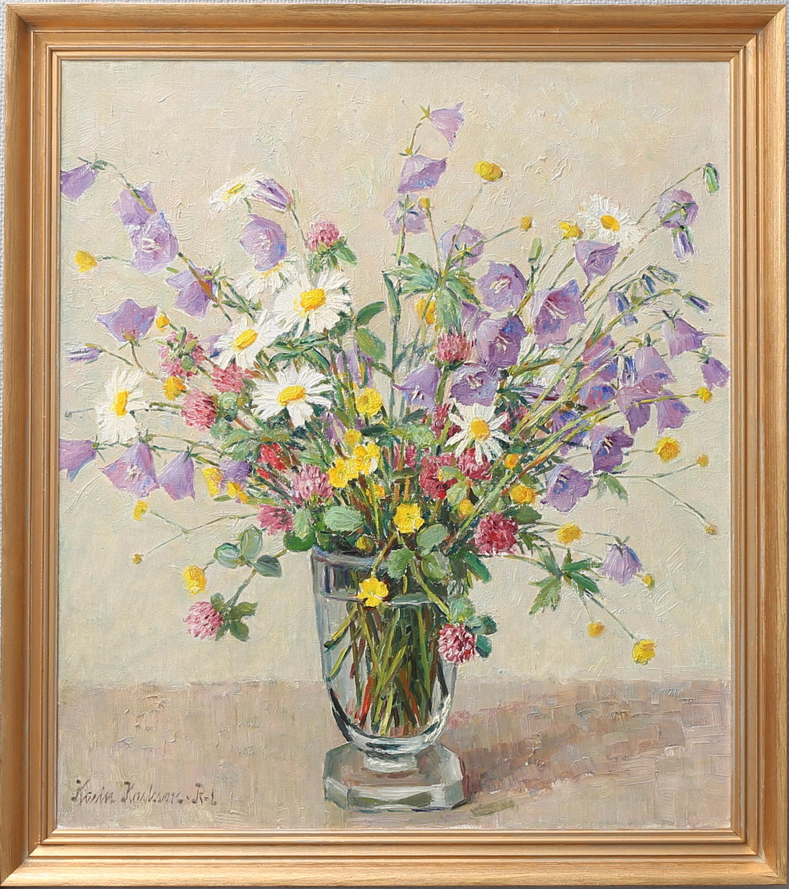 KARIN KARLSSON. Stilleben. Olja på duk, signerad.