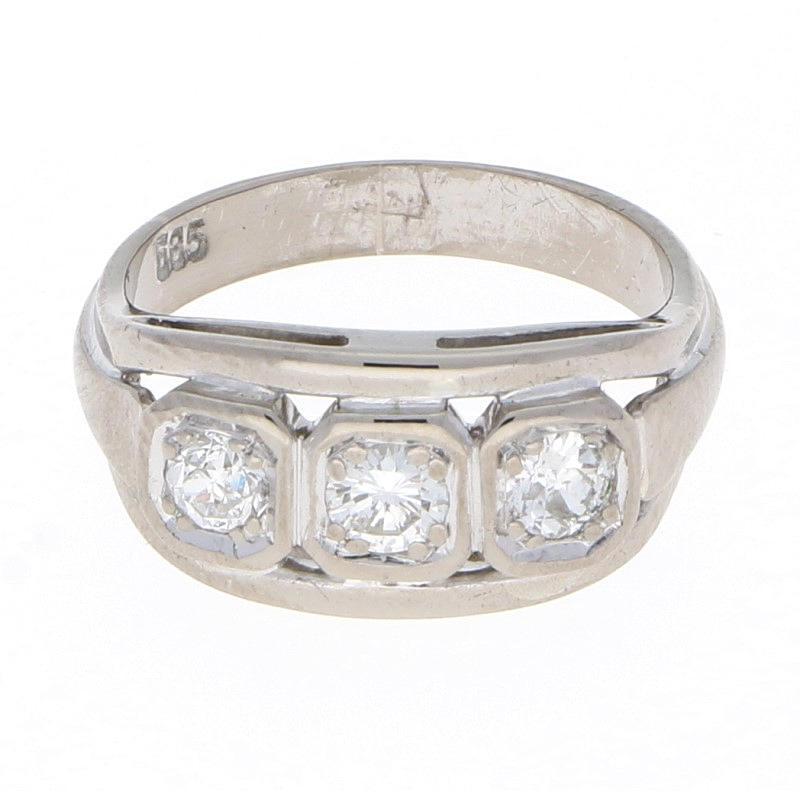 585 vitguld BRILLIANT RING.