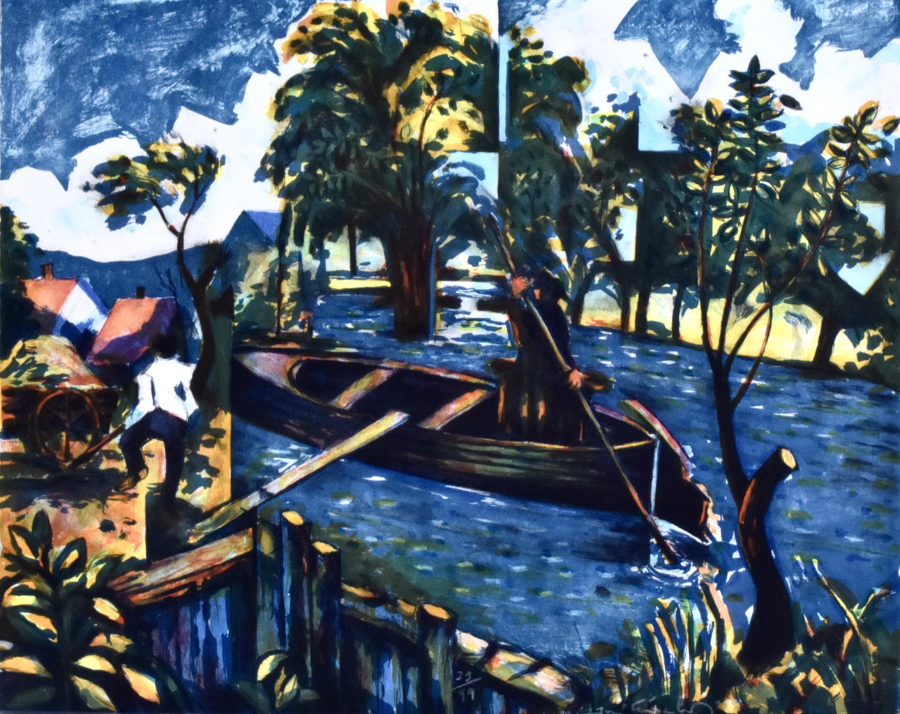 JUSSI TAIPALEENMÄKI. Color lithography.