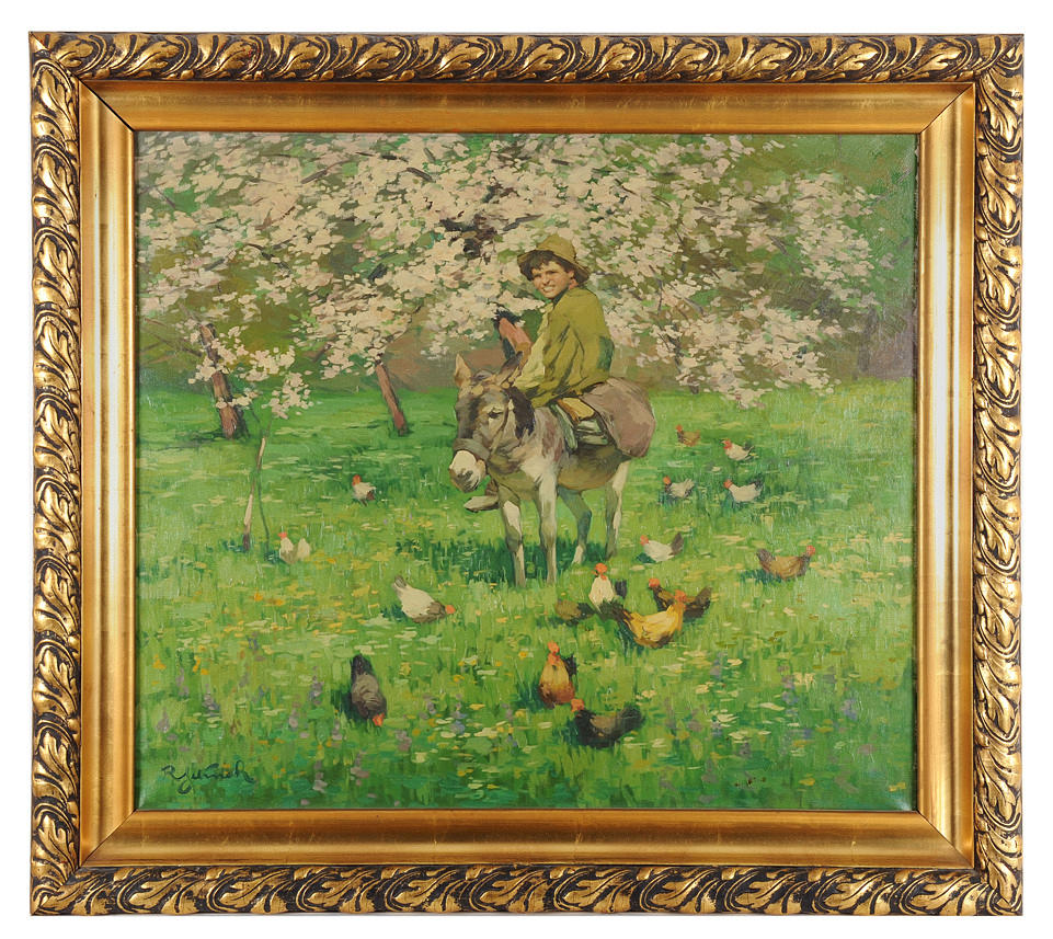 RUDOLF JELINEK. oljka på duk.