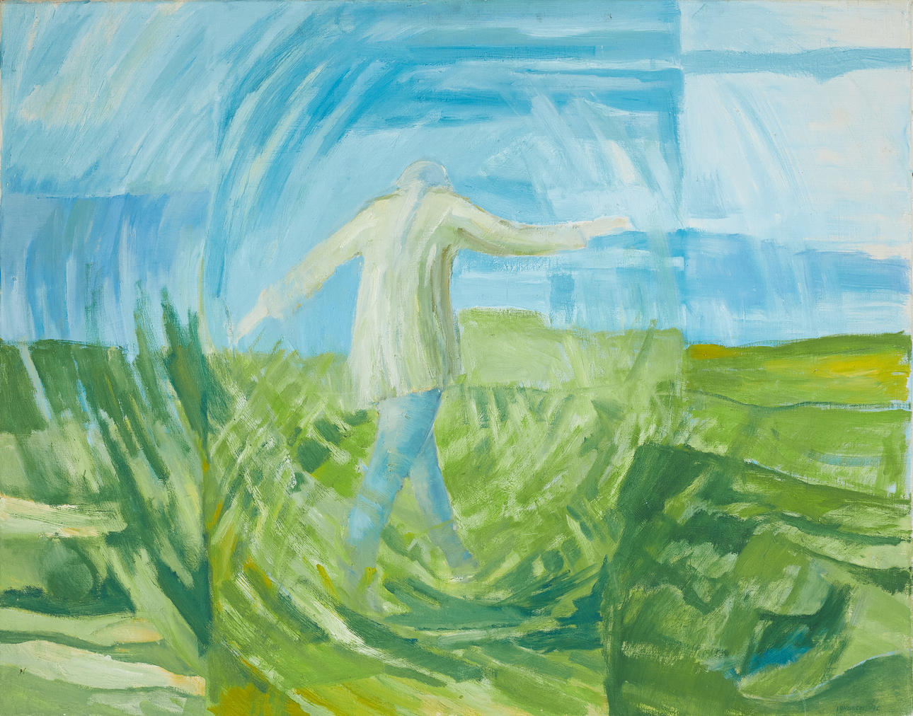 GITTAN JÖNSSON. oil on canvas, signed and dated -70.