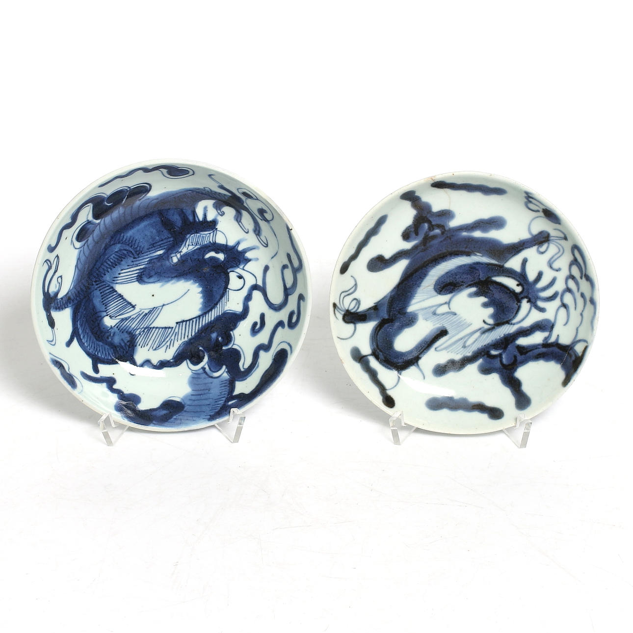 SKÅLFAT, 2 st, porslin, Kina, 1700-tal.