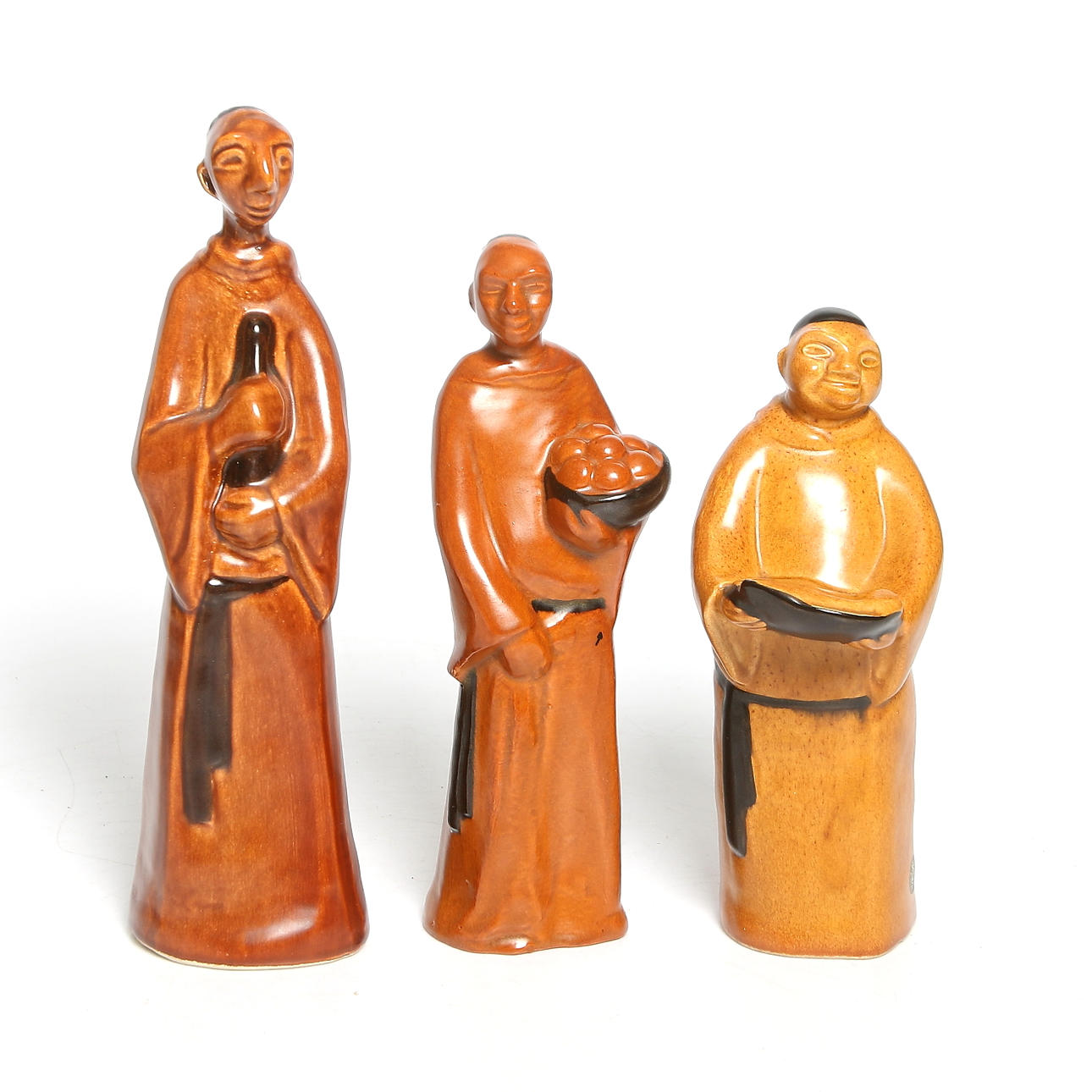 FIGURINER, 3 st, keramik, Dorothy Clough, Gabriel Keramik, 1900-tal.