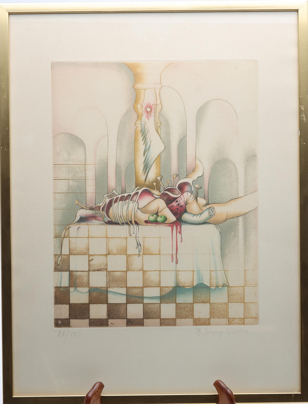 BERT-JOHNNY NILSSON. LITHOGRAPH signed and numbered 88/140.