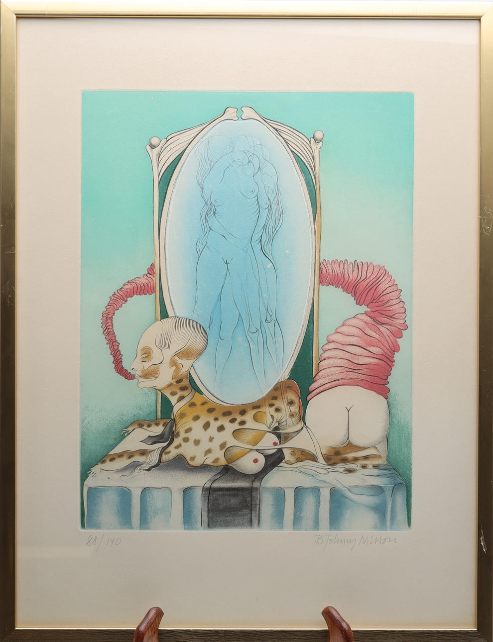 BERT-JOHNNY NILSSON. LITHOGRAPH signed and numbered 88/140.