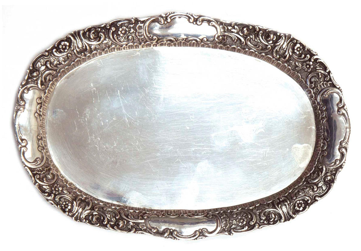 TABLETT, 800 silver, stämplad.