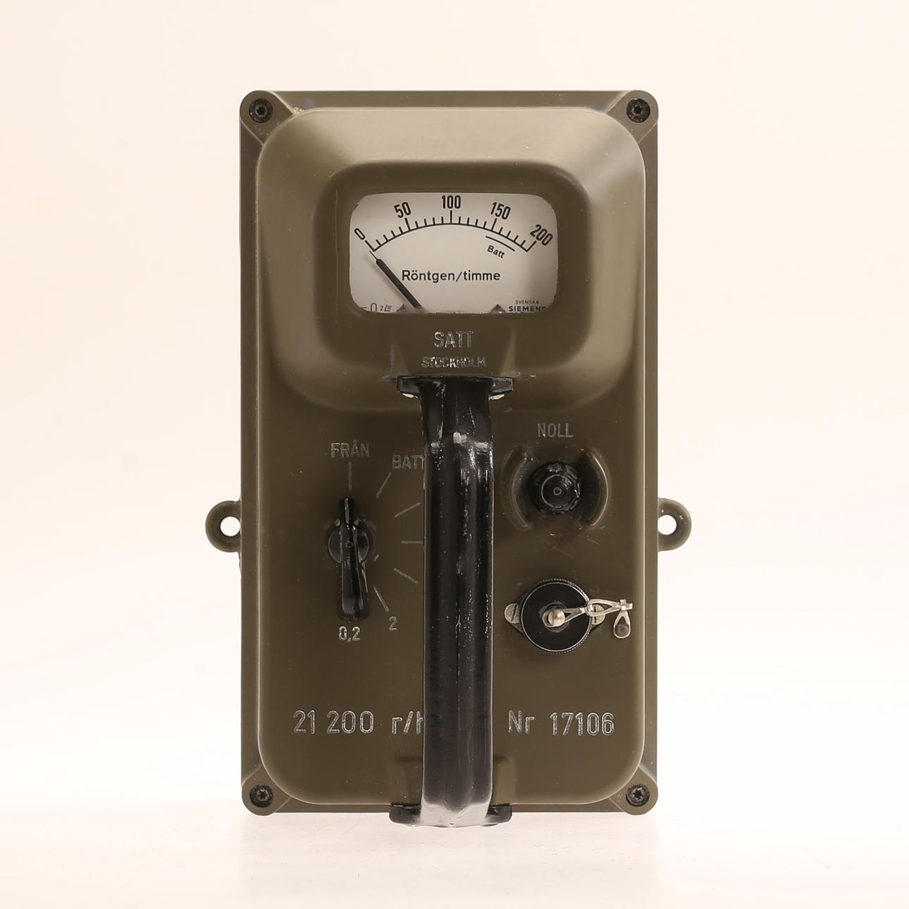 MILITARIA, Intensimeter 21, SATT, Sverige, 1900-tal. Vapen & Militaria ...