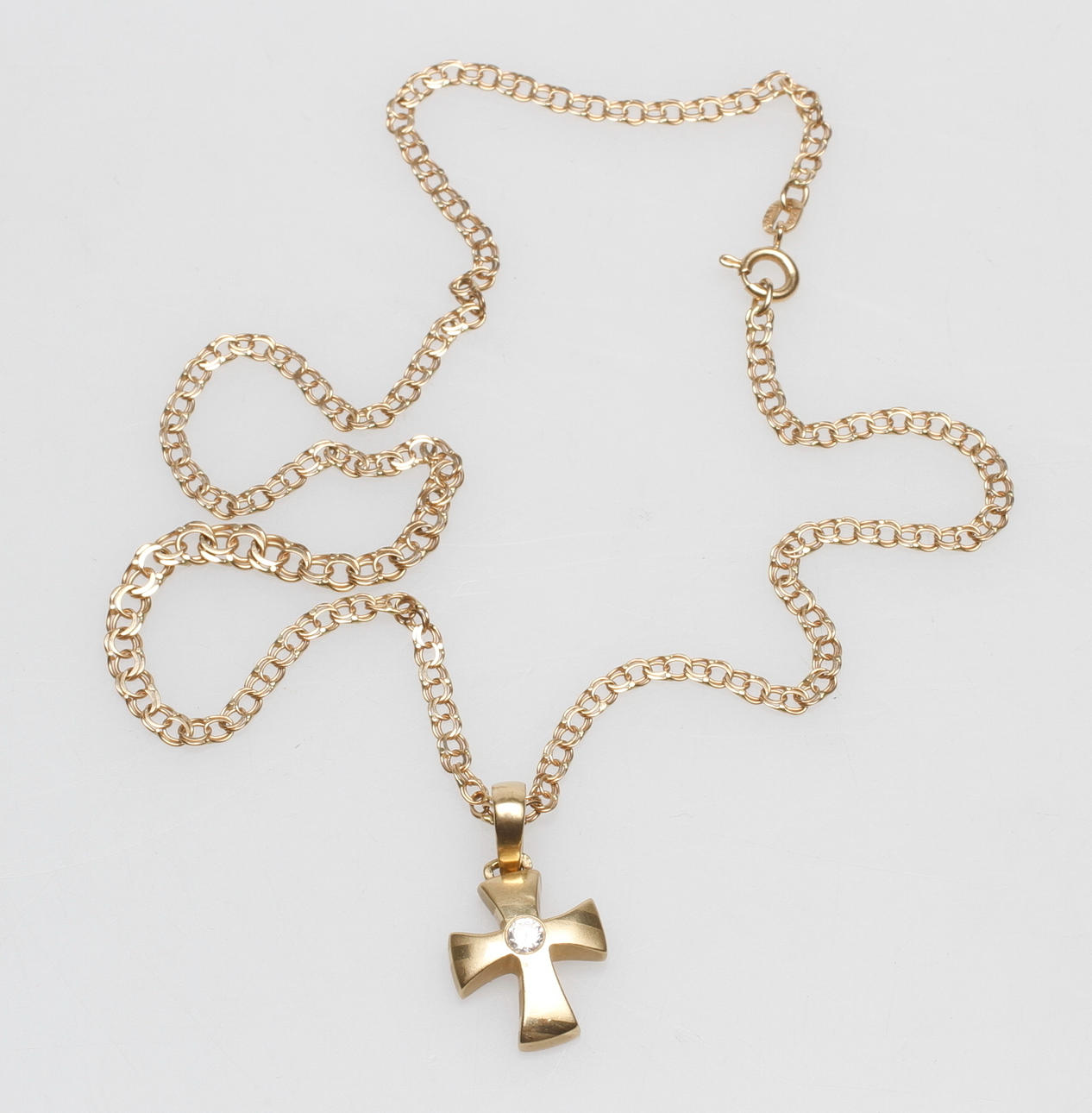 HALSBAND BISMARCK samt HÄNGE, 18k guld, vikt ca 8,2 gr.