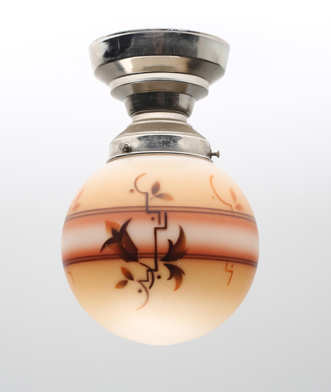 TAKLAMPA, glas, Art Deco, 1930/40-tal.