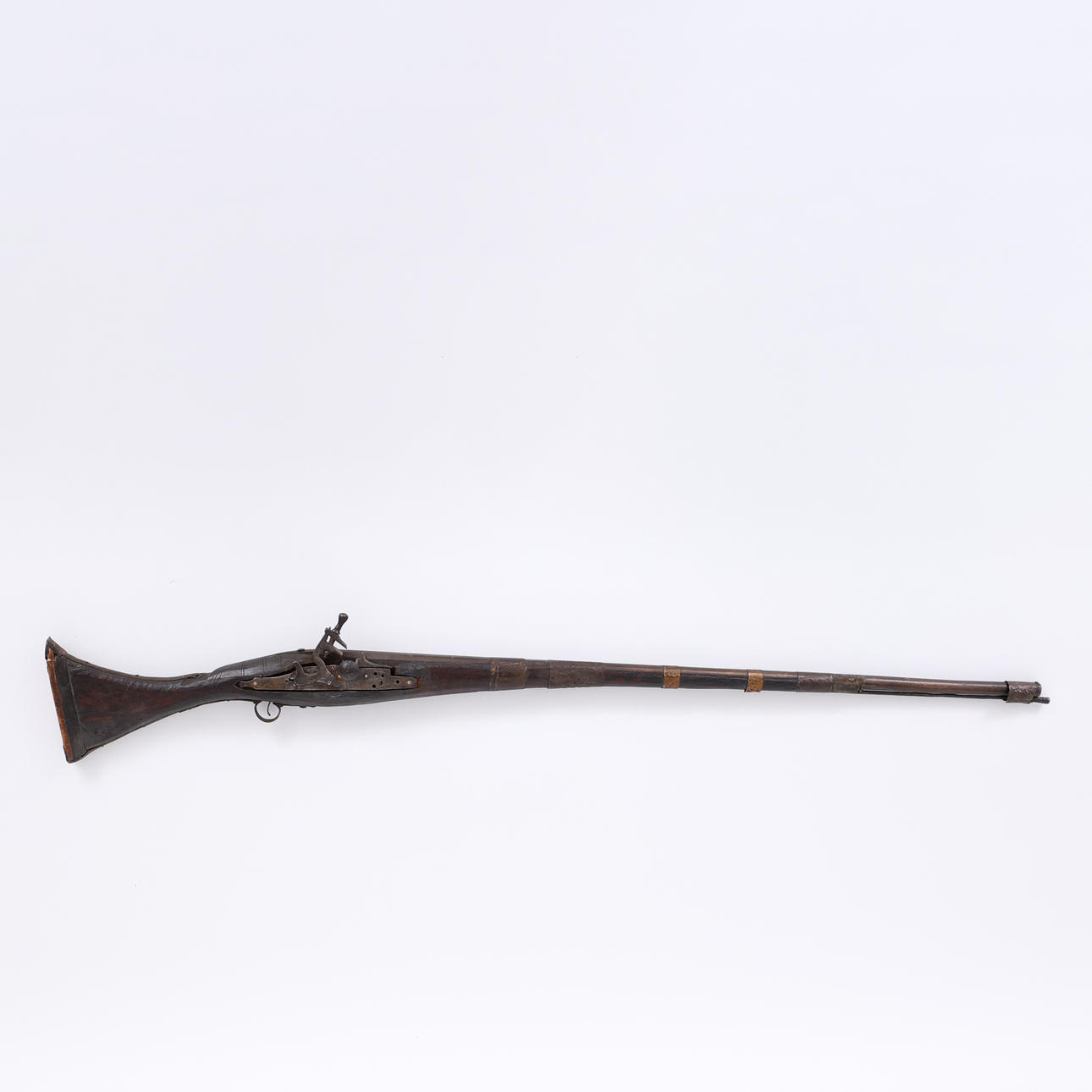 A replica flintlock rifle, North Africa, 20th century. Weapons ...