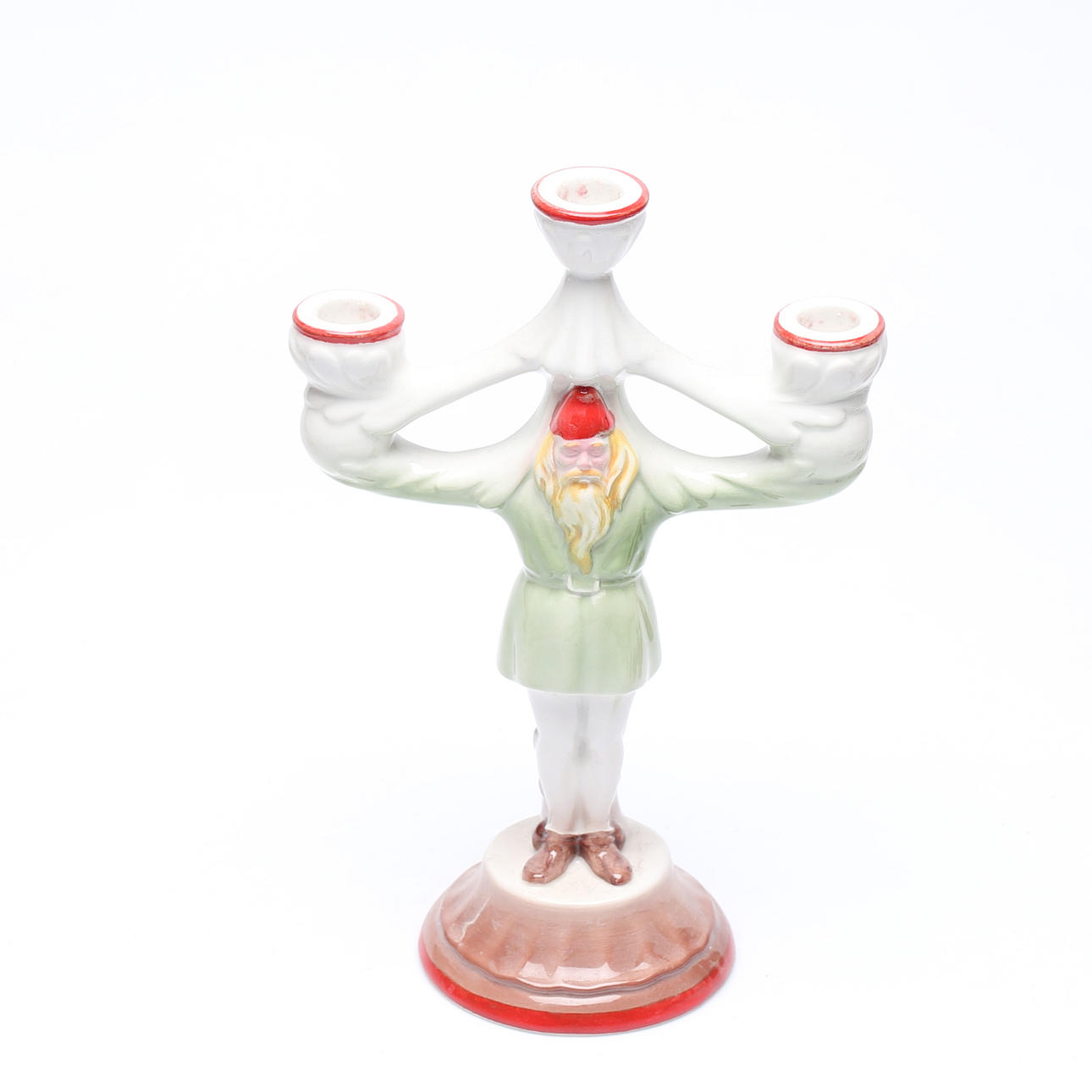 A 20th century porcelain KANDERLABER.