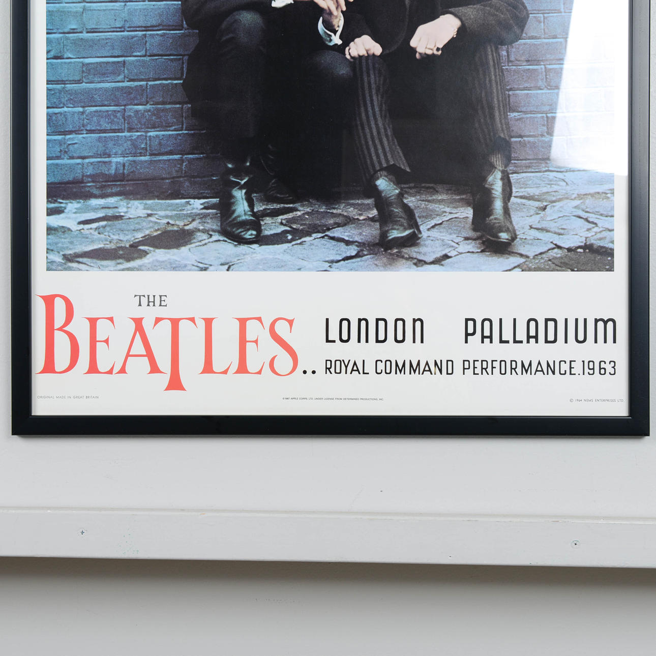 POSTER, The Beatles London Palladium 1963, printed 1987. Art