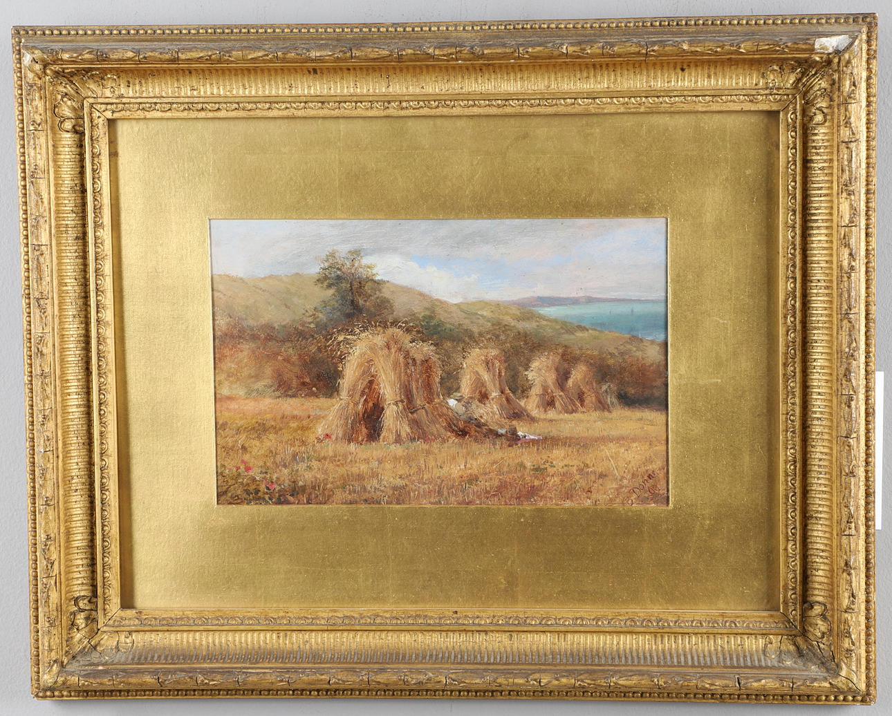 BENJAMIN JOHN MERRIFIELD DONNE (1831-192). A REST DURING HARVEST.