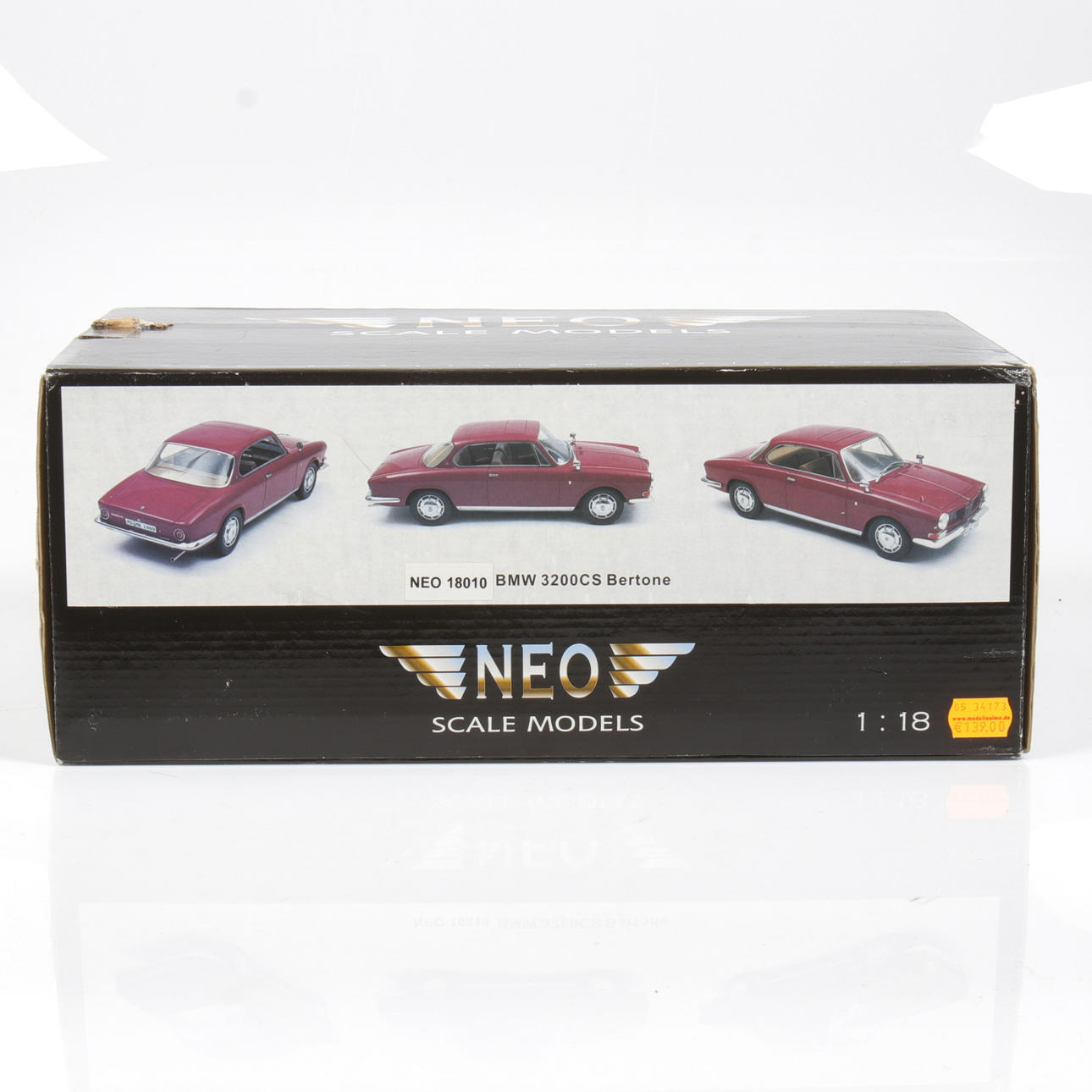 MODEL CAR, metal/resin, BMW 3200CS Bertone Coupe, NEO, scale 1:18