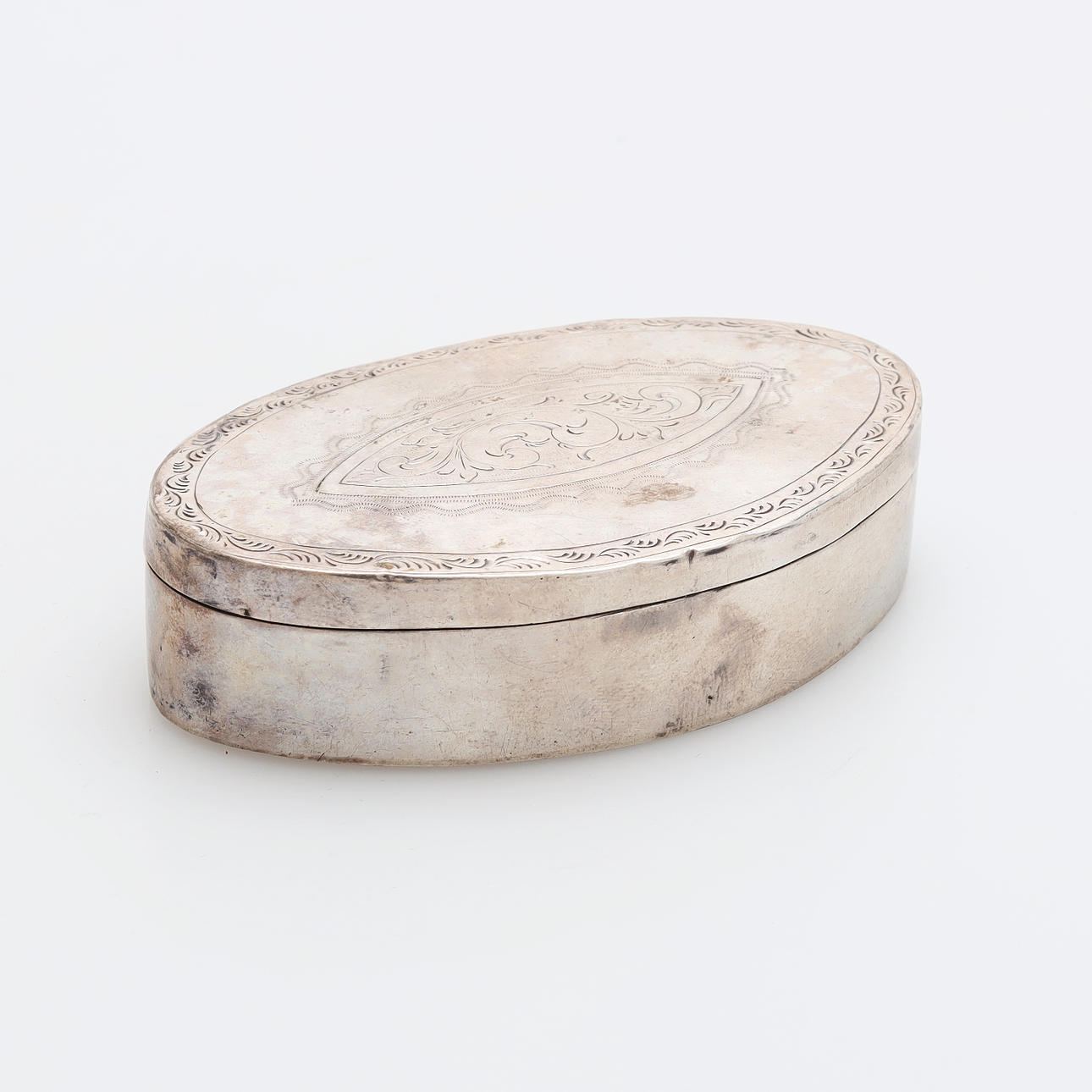 GUSTAF NORDSTRÖM. A silver box, Växjö, 1869.