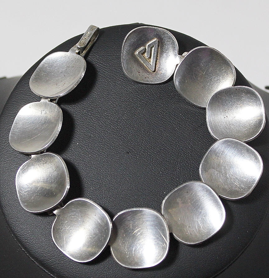 HANS HANSEN. armlänk, sterling silver, Stockholm 1940-talet.