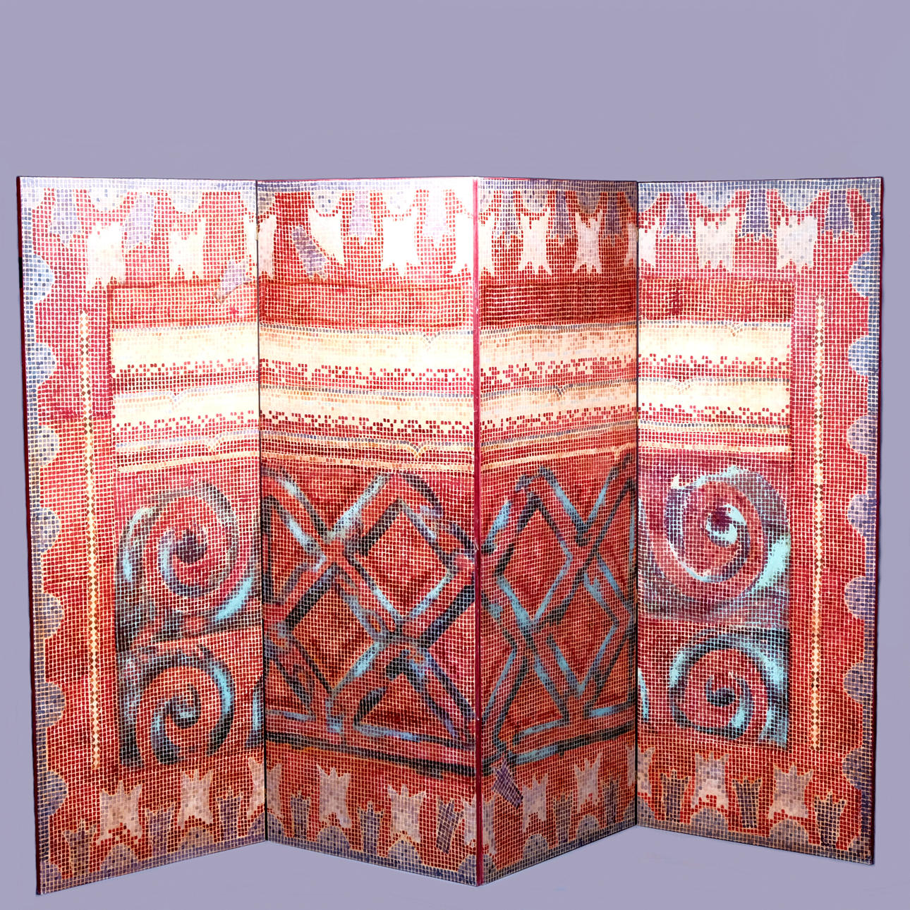 CHRISTIAN GRANVELLE. screen walls, 1990's 2 pcs.