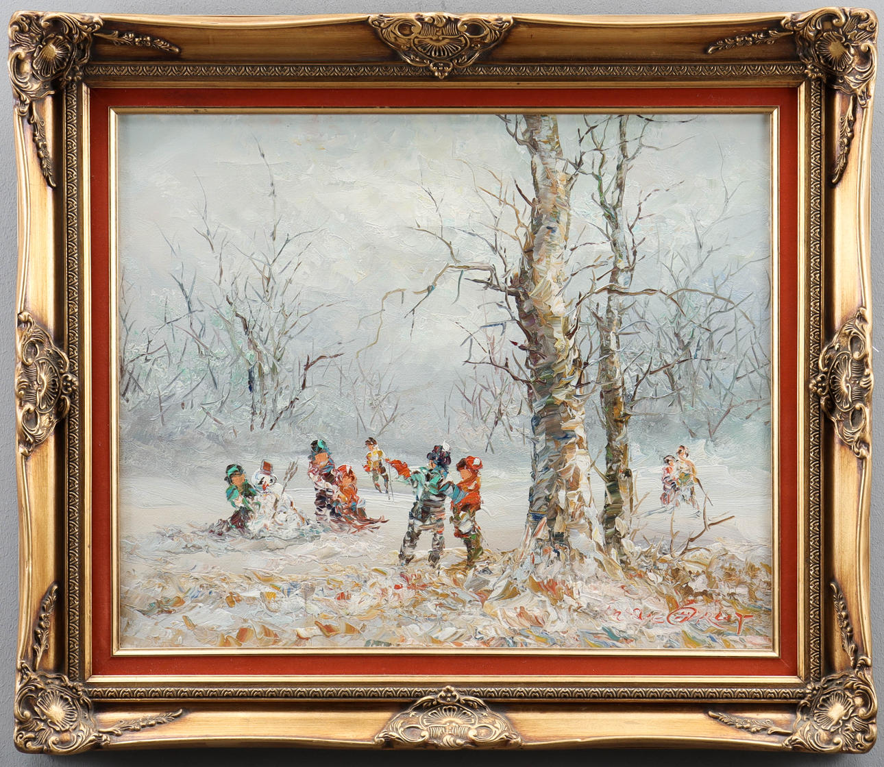 MARIE CHALOTTE Öl auf Leinwand, signiert.