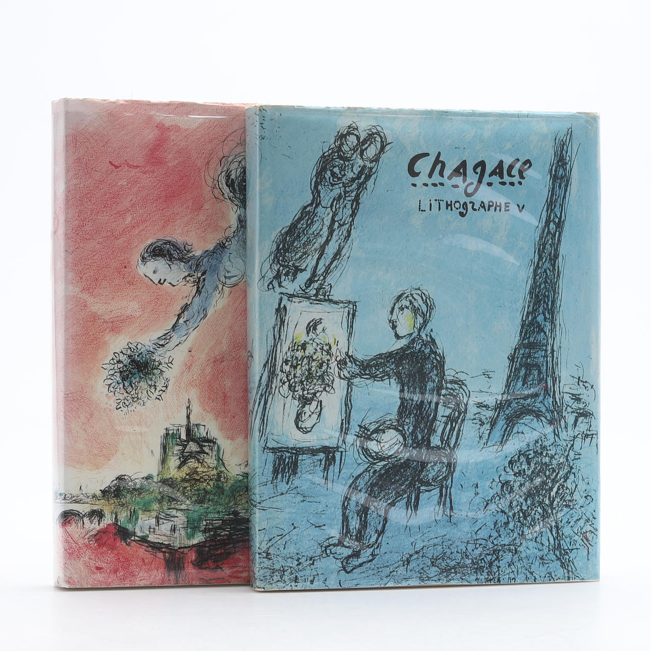 BÖCKER. 2 st, Chagall, "Lithographe", vol. V och VI.