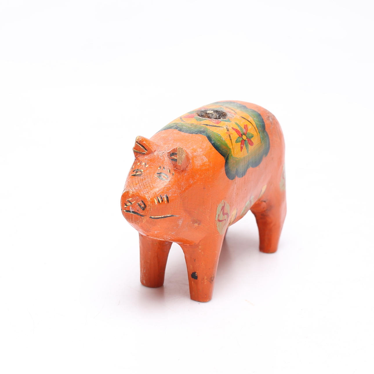 Ein bemalter Kerzenständer/Dalagris, erste Hälfte des 20. Jahrhunderts.