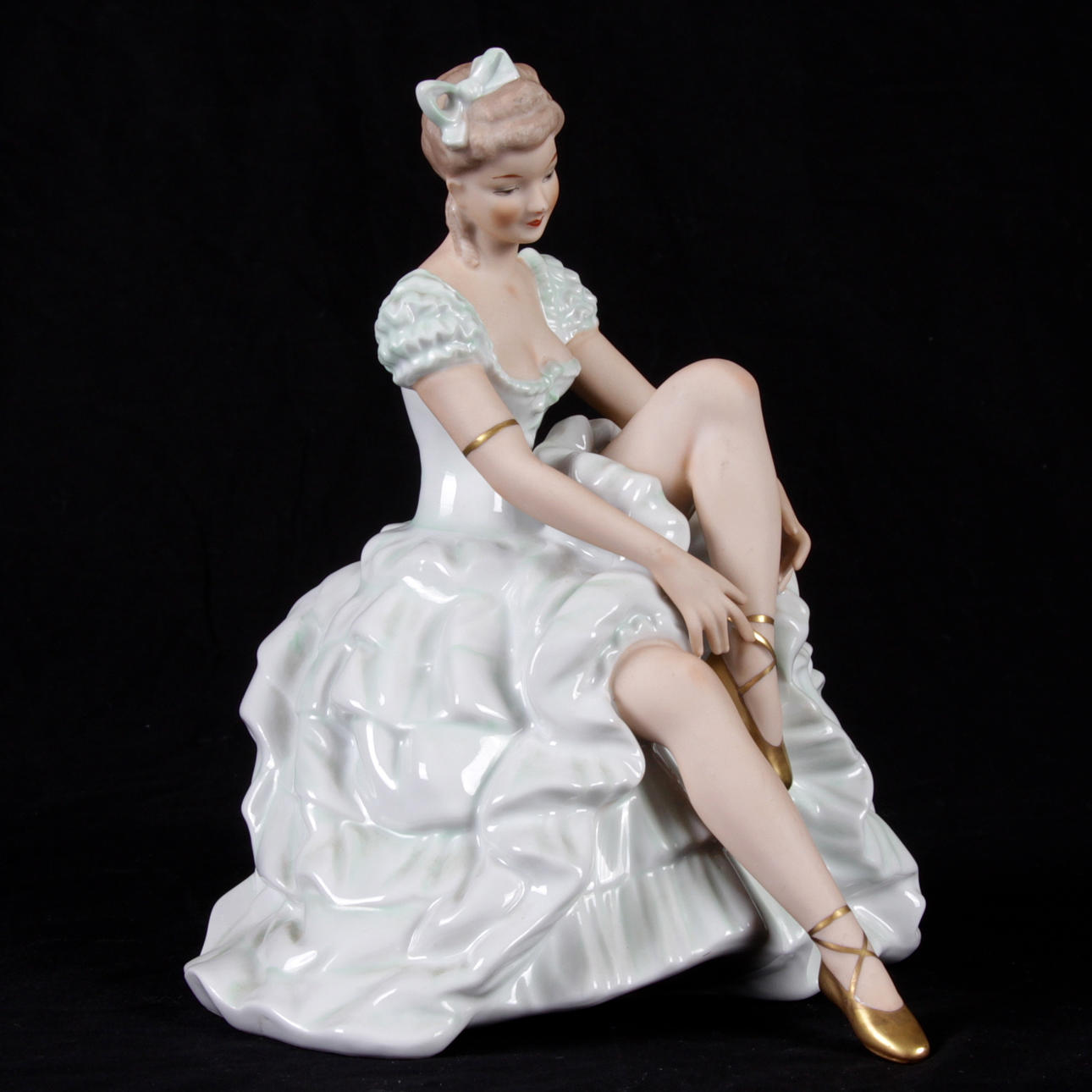 FIGURIN, porslin, ballerina, Wallendorf, Tyskland, 1900-tal.