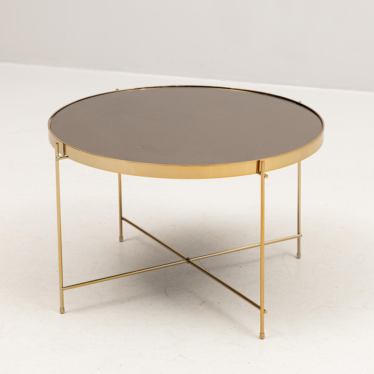 SOFFBORD, glas och metall, "Mio Zero", samtida.