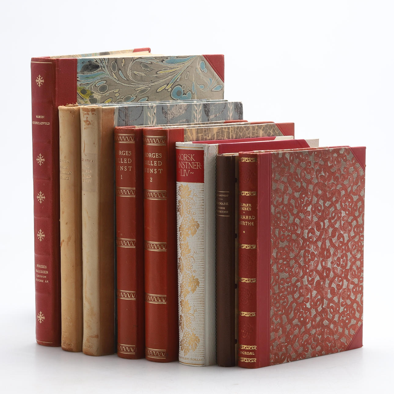 Norsk kunstlitteratur, 8 stykker, Norge.