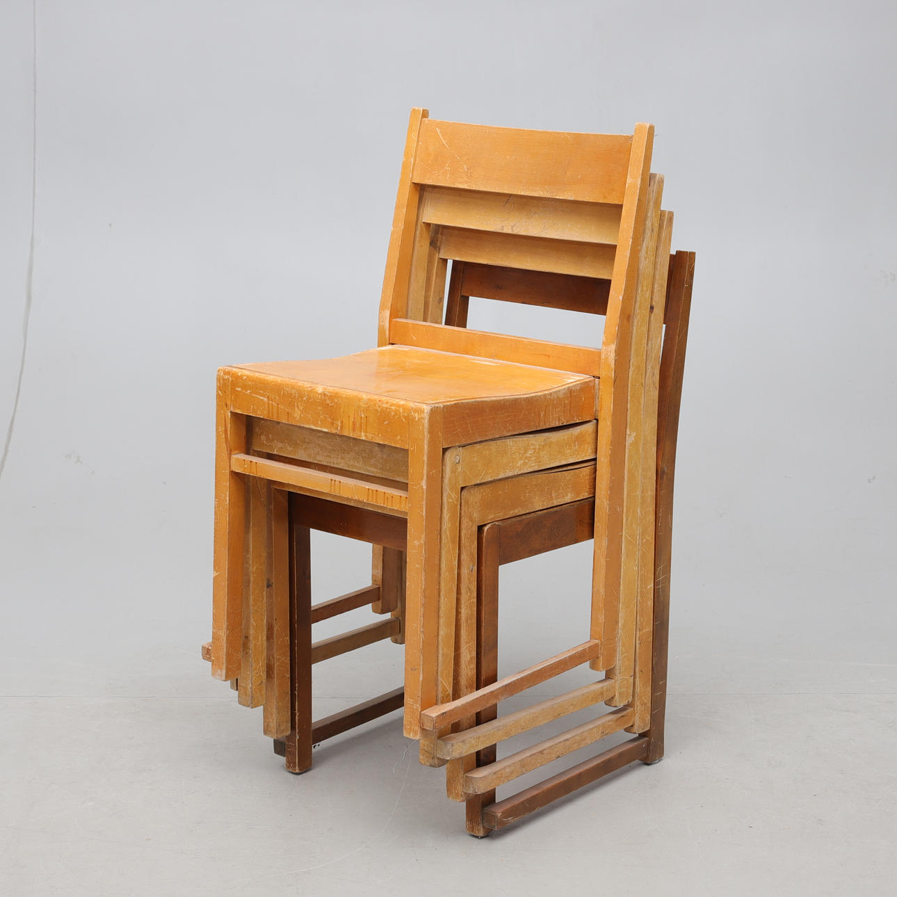 ORKESTERSTOLAR, 4 st, snarlika, 1900-tal.