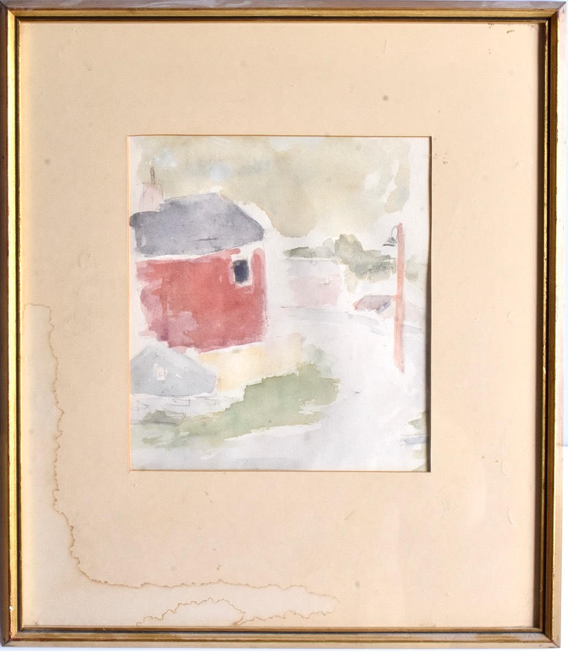 OKÄND KONSTNÄR. Watercolor.