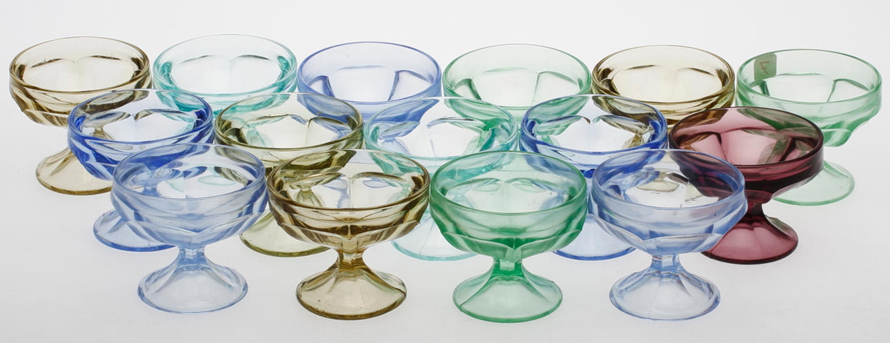 DESSERTSKÅLAR, 15 st, glas, Eda glasbruk.