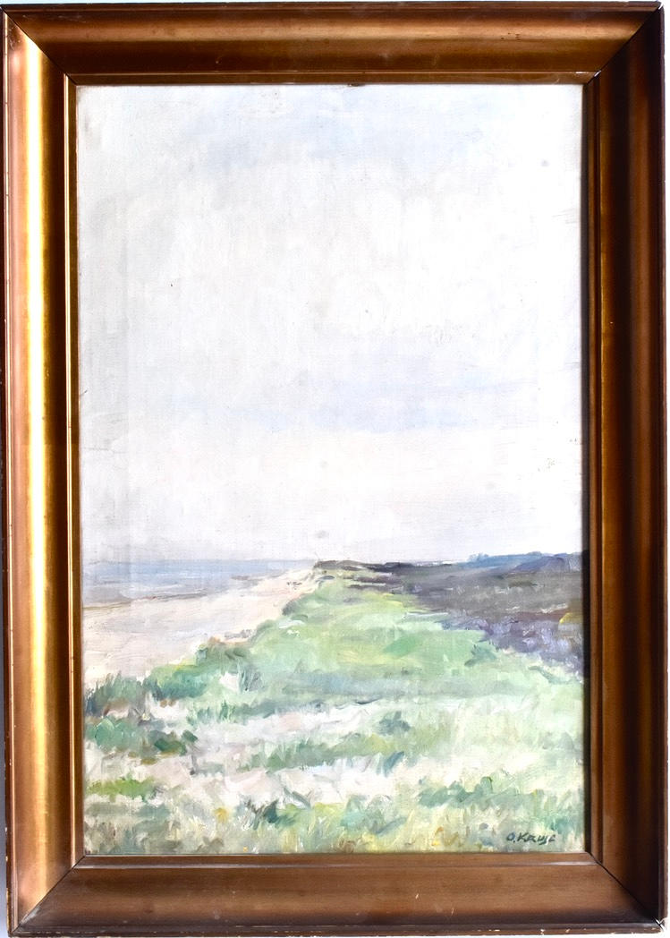 OIDENTIFIERAD KONSTNÄR. Olie på lærred.