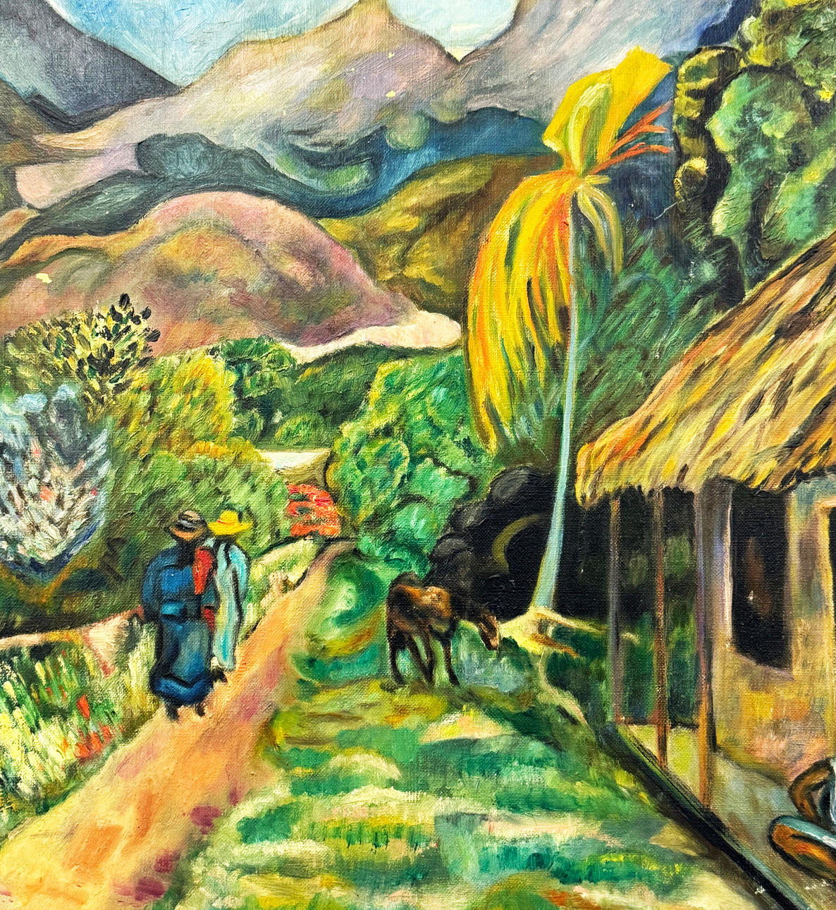 AFTER PAUL GAUGUIN (FRENCH 1848-1903). TAHITIAN LANDSCAPE. Art