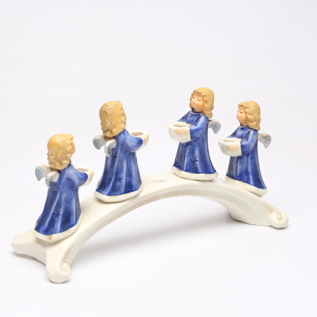 Ein keramischer Kerzenständer, Engel, Goebel.