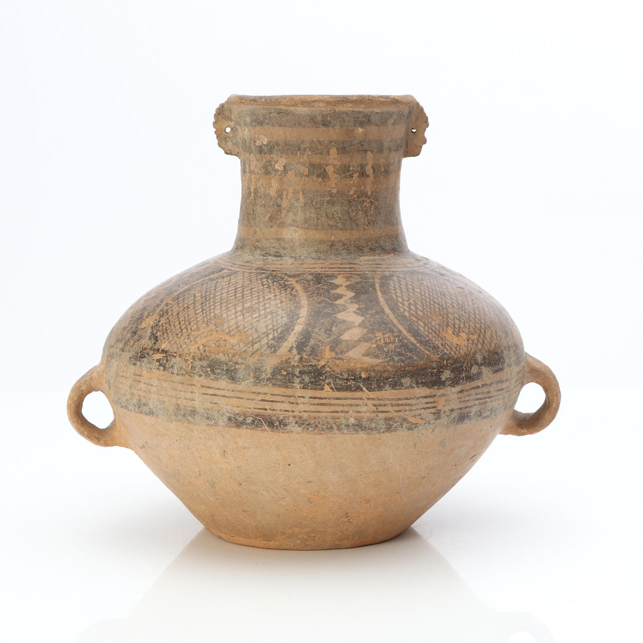 URN. Decorated earthenware. Antiquity.