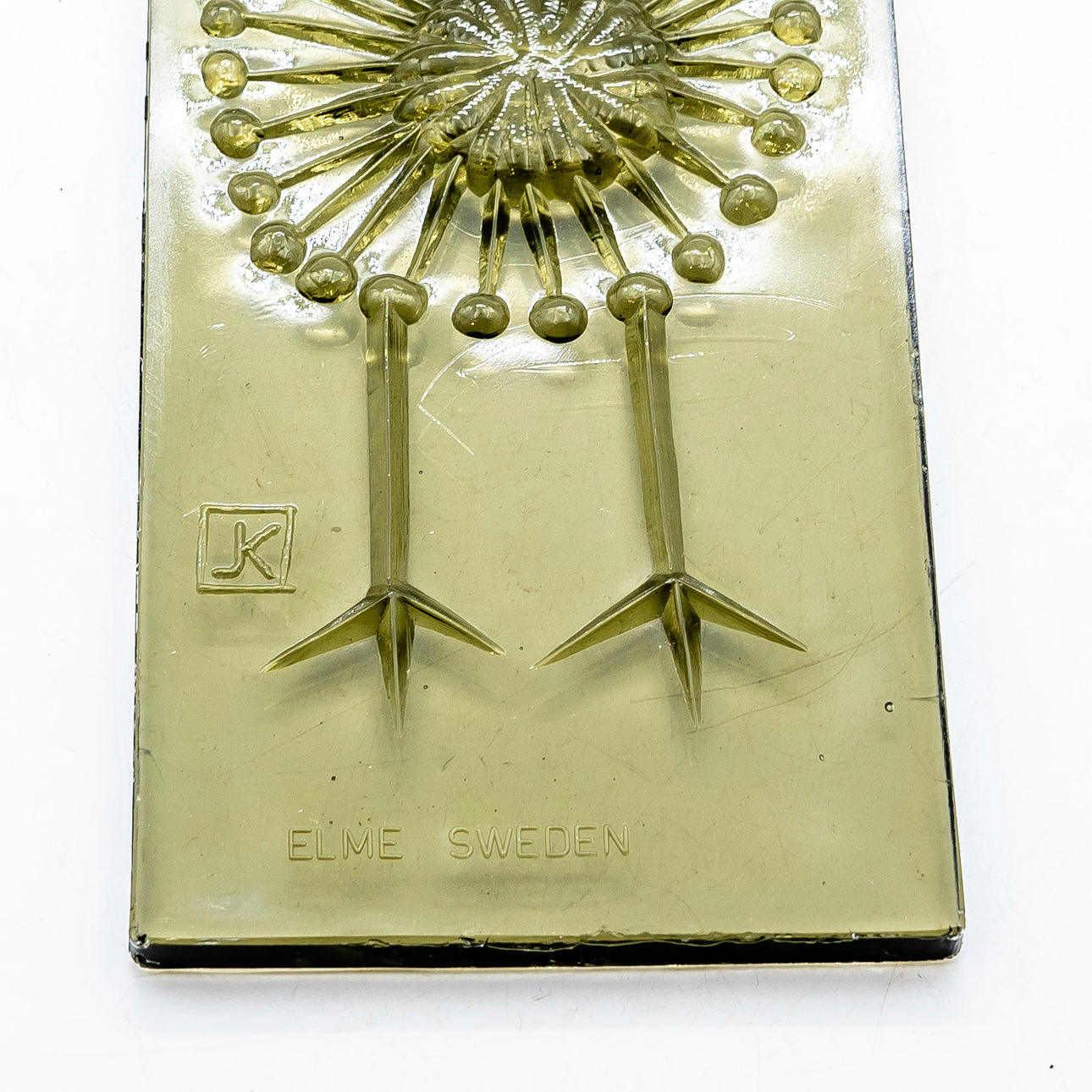 JOHN KÄLL. Wall relief, Glass, Elme Glasbruk Sweden. Art