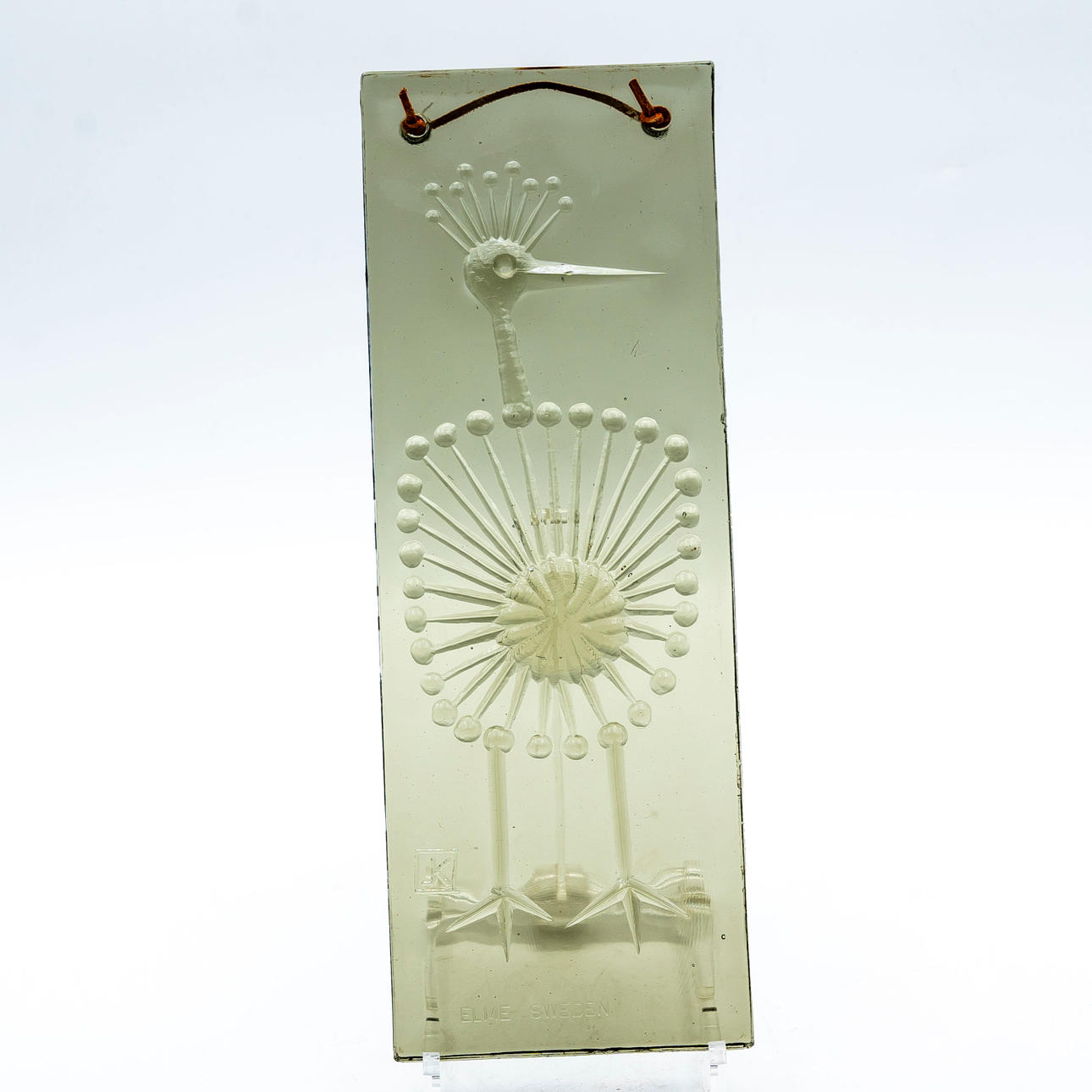 北欧ヴィンテージJohn Kall ジョン・ケル ガラスアート 壁レリーフ JOHN KÄLL. Wall relief, Glass, Elme Glasbruk Sweden. Art