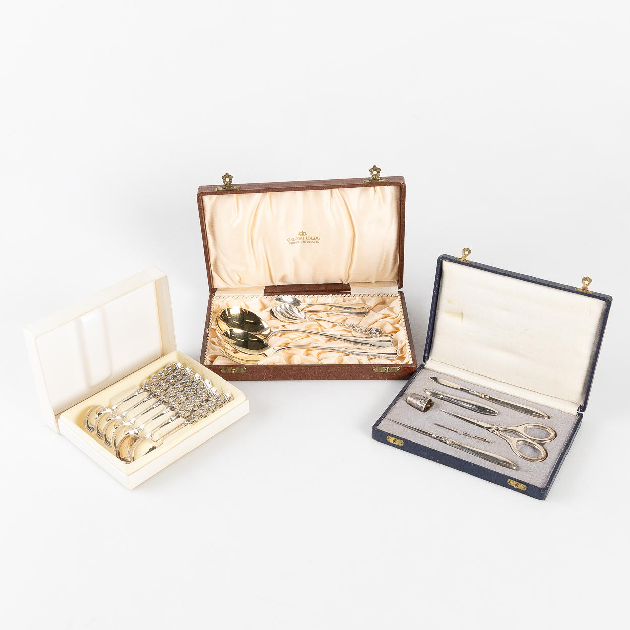 SAMLING SILVER, skedar, sykit m.m, 17 delar.