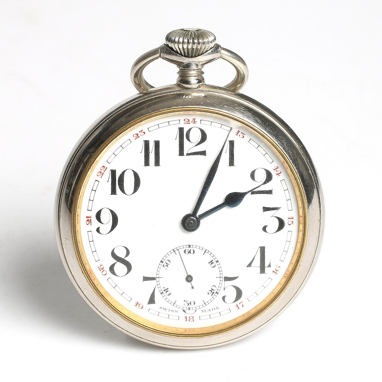 FICKUR, vitmetall, "Tillhör Televerket", 1900-talets första hälft.