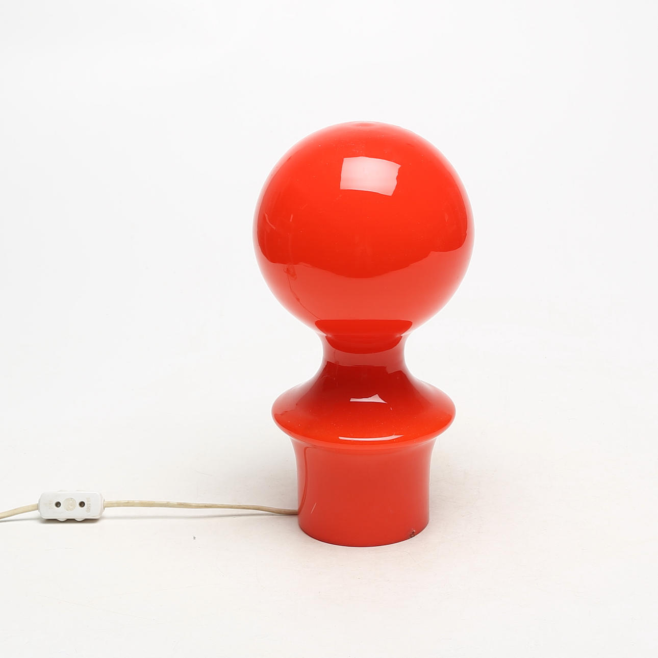 TISCHLAMPE, Glas, orange.