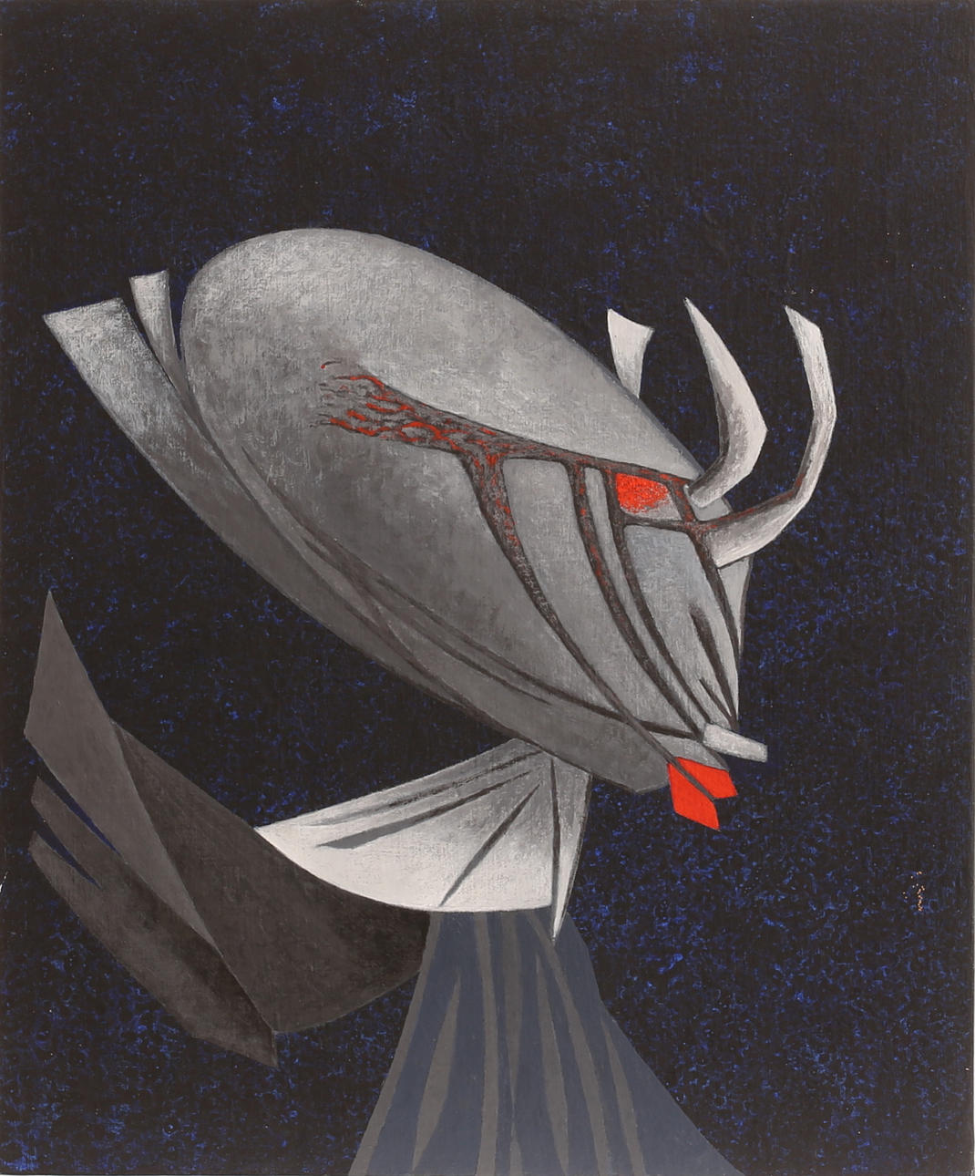 VILLE TOPS. Acrylic on panel, signed verso.