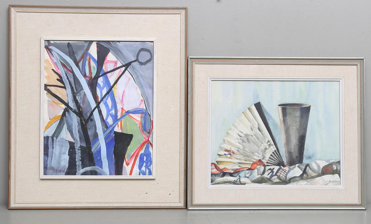 JAN-BERTIL HEDAEUS. Akvareller, 2 st, signerade.