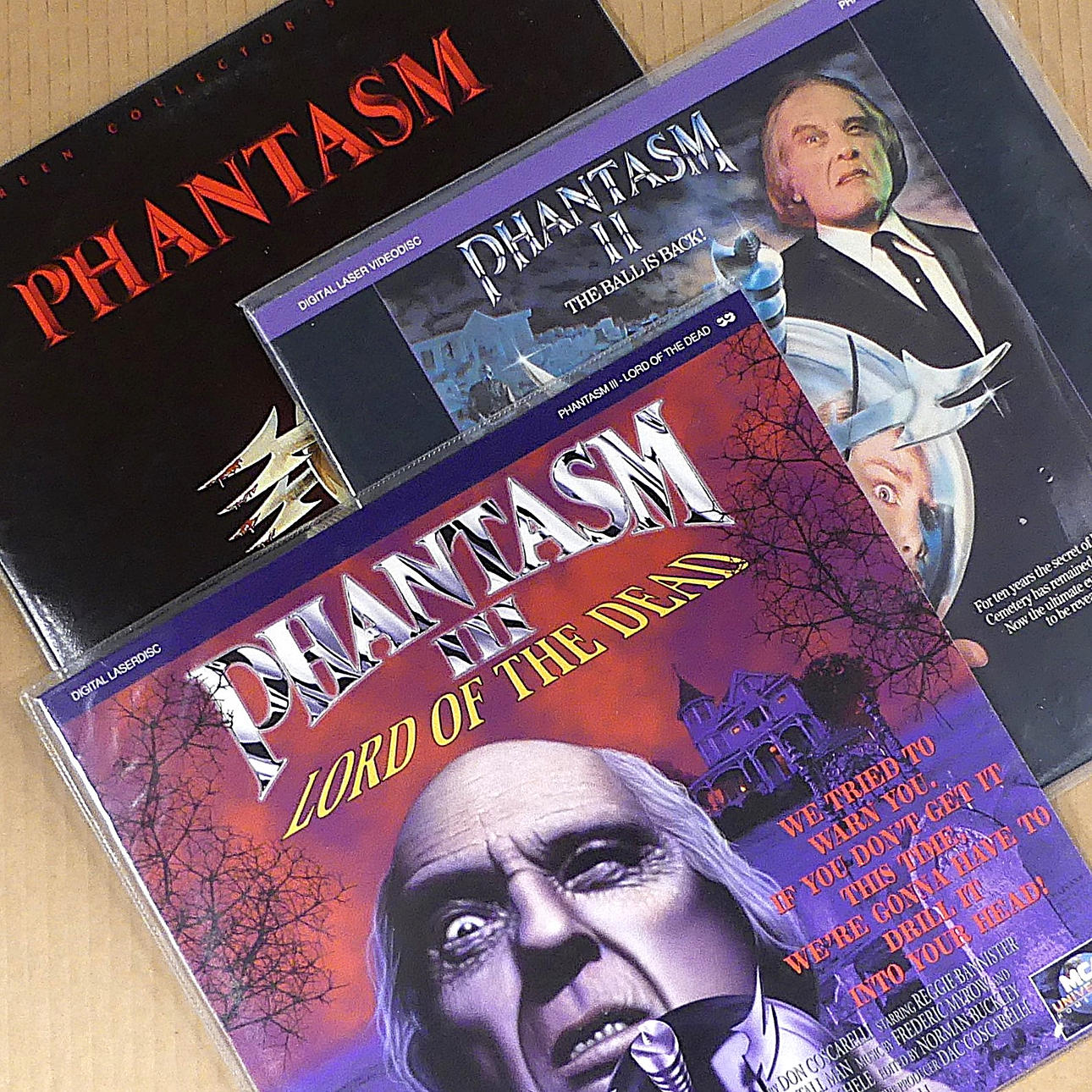 LASERDISC, -horror-, “Phantasm 1, 2 & 3".